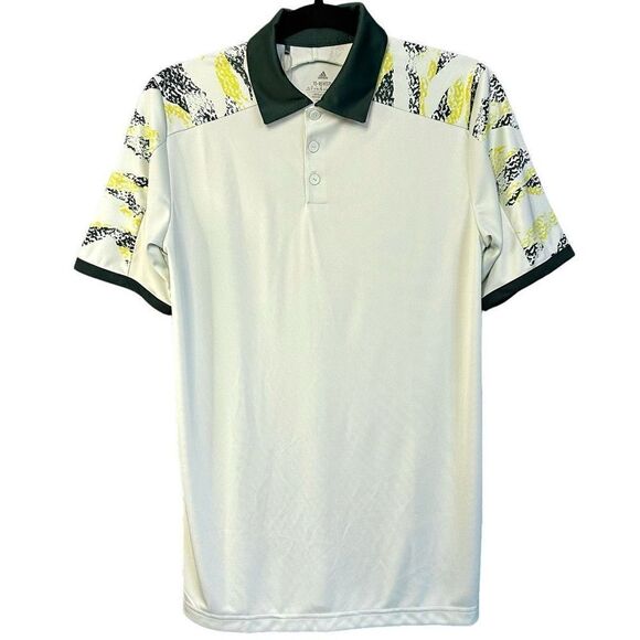 NWT Adidas Printed Colorblock Polo Golf Shirt Mint Green - Picture 6 of 13